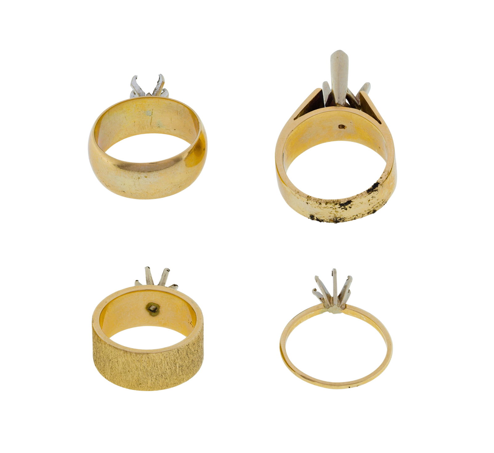 14k Yellow Gold Ring Setting Assortment - 2