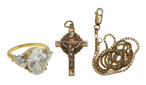 14k and 10k Yellow Gold Jewelry Assortment