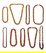 Amber Style Necklace Assortment: Amber Style Necklace Assortment (9) items of various sizes, colors and lengths Property from: a Private Collector, Addison, Illinois Length: 25 inches (longest) Condition: no damage