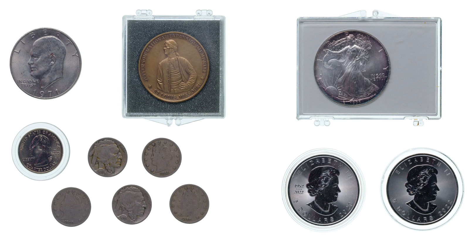 US and World Coin and Currency Assortment - 3