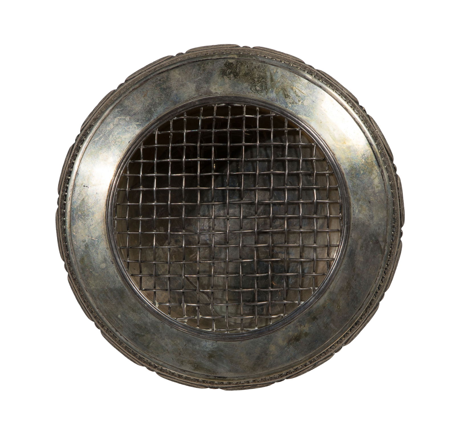 Iranian Silver (875) Flower Holder with Frog - 2