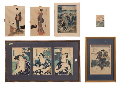 Japanese Woodblock Print Assortment