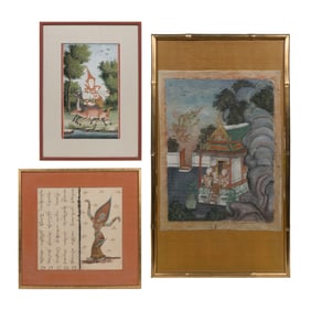 Southeast Asian Thai Gouache Assortment