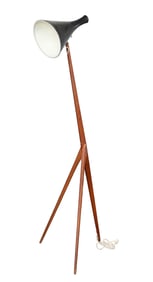 Uno and Osten Kristiansson for Luxus Teak Floor Lamp