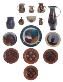 Alan Viglund (American, 1941-2015) Studio Pottery Assortment