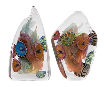 Wes Hunting (American, b.1958) Art Glass Sculptures