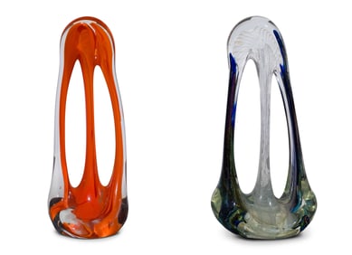 Rollin Karg (American, b.1944) Art Glass Sculptures