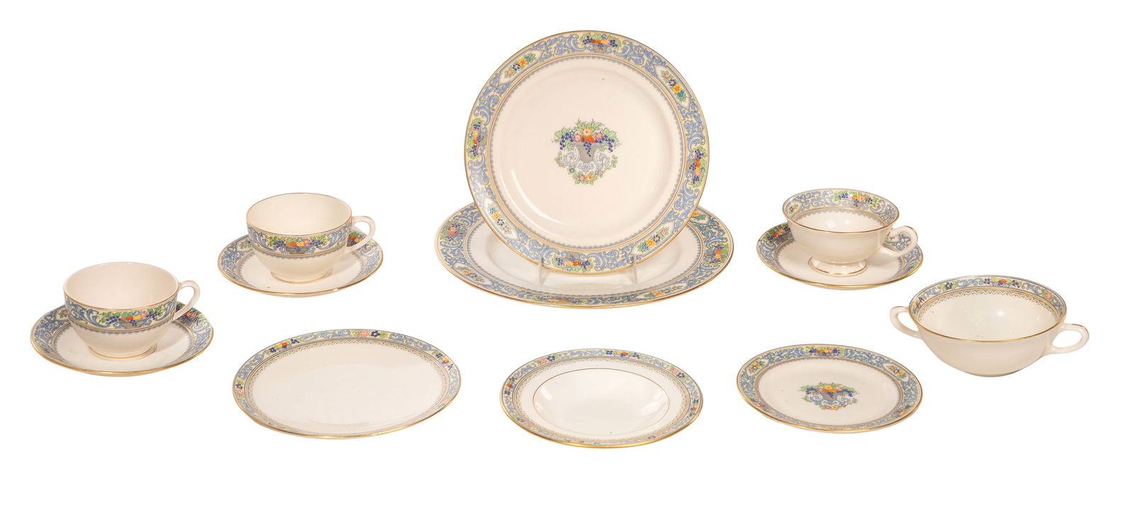 Lenox Autumn and Trent China Assortment: Lenox Autumn and Trent China Assortment (173) total items including two interchangeable patterns Autumn and Trent together totaling (142) items, in the Autumn pattern having (90) items including