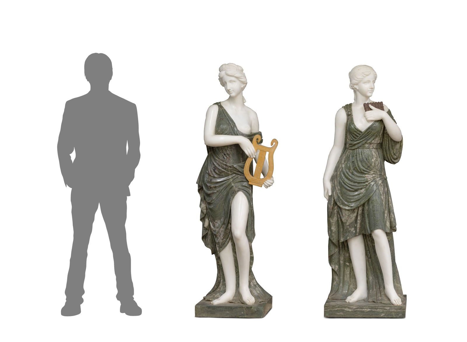 Neoclassical Style Marble Statues - 4