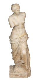 Venus de Milo Style Alabaster Sculpture