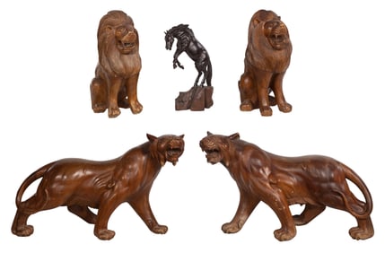 Carved Wood Animal Assortment