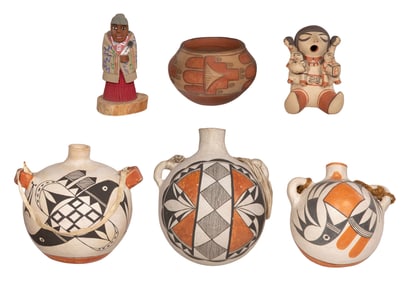 Native American Pottery Assortment