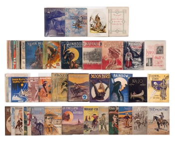 Native American and Cowboy Sheet Music Assortment