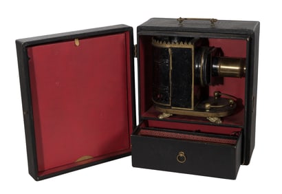 Magic Lantern Projector and Slide Assortment