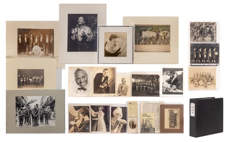 Musician Photograph and Postcard Assortment