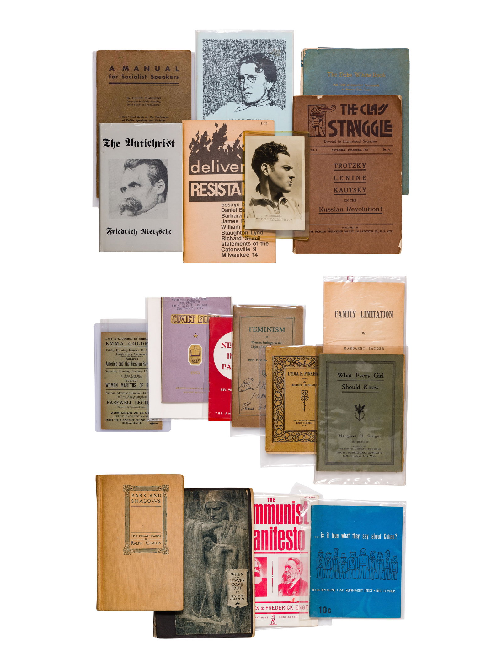 Political and Photographic Ephemera Assortment: Political and Photographic Ephemera Assortment Approximately (100) items of various sizes and subjects, including cartes de visite, photographs, books and pamphlets featuring Martin Luther King,