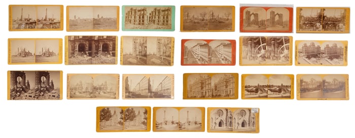 Chicago Fire Aftermath Stereoview Assortment