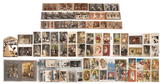 Christmas Themed Photograph and Postcard Assortment