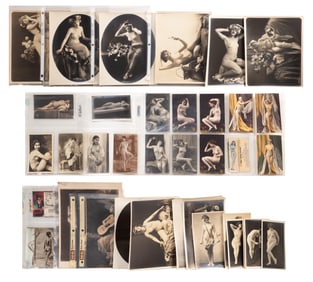 French Postcard and Pin-Up Photograph Assortment