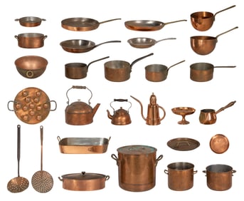 Copper Cookware Assortment