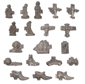 Pewter Chocolate and Ice Cream Mold Assortment