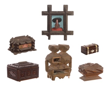 Tramp Art Box Assortment