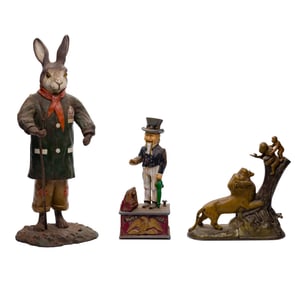 Cast Iron Toy and Bank Assortment