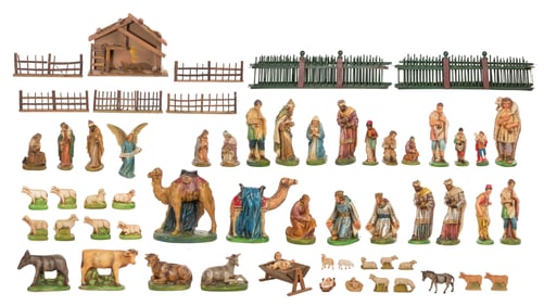 Chalkware Christmas Nativity Assortment