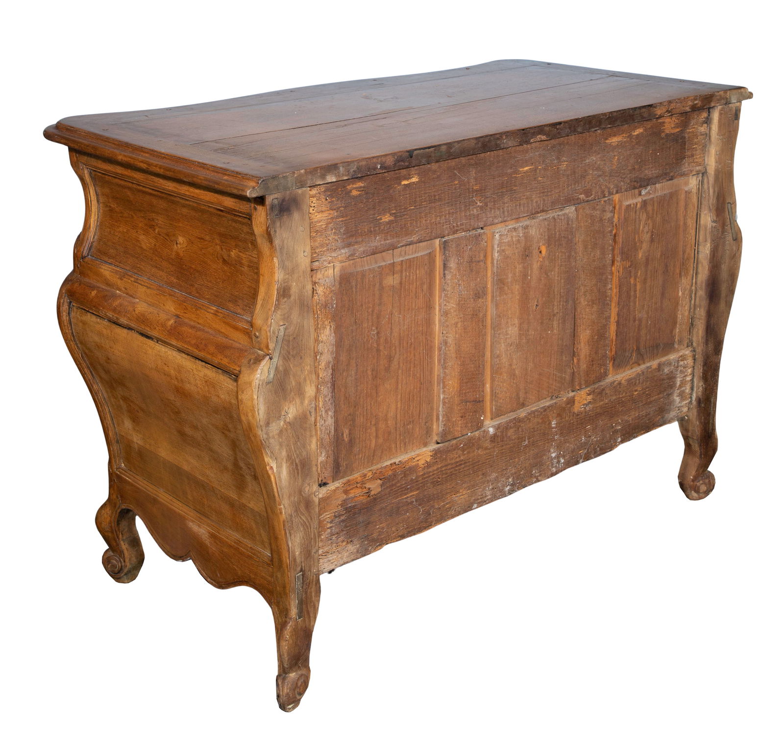 Italian Walnut Bombe Commode - 2