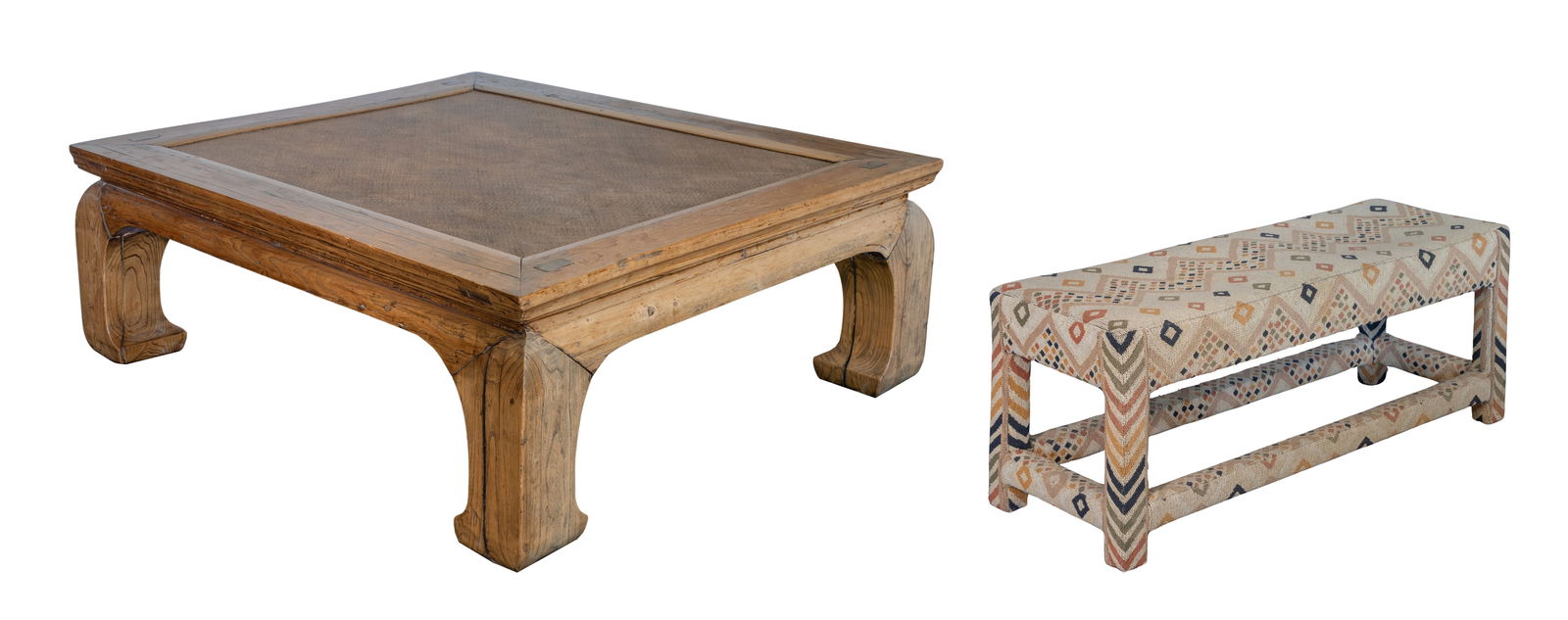 Kilim Style Upholstered Window Bench (1 of 1)