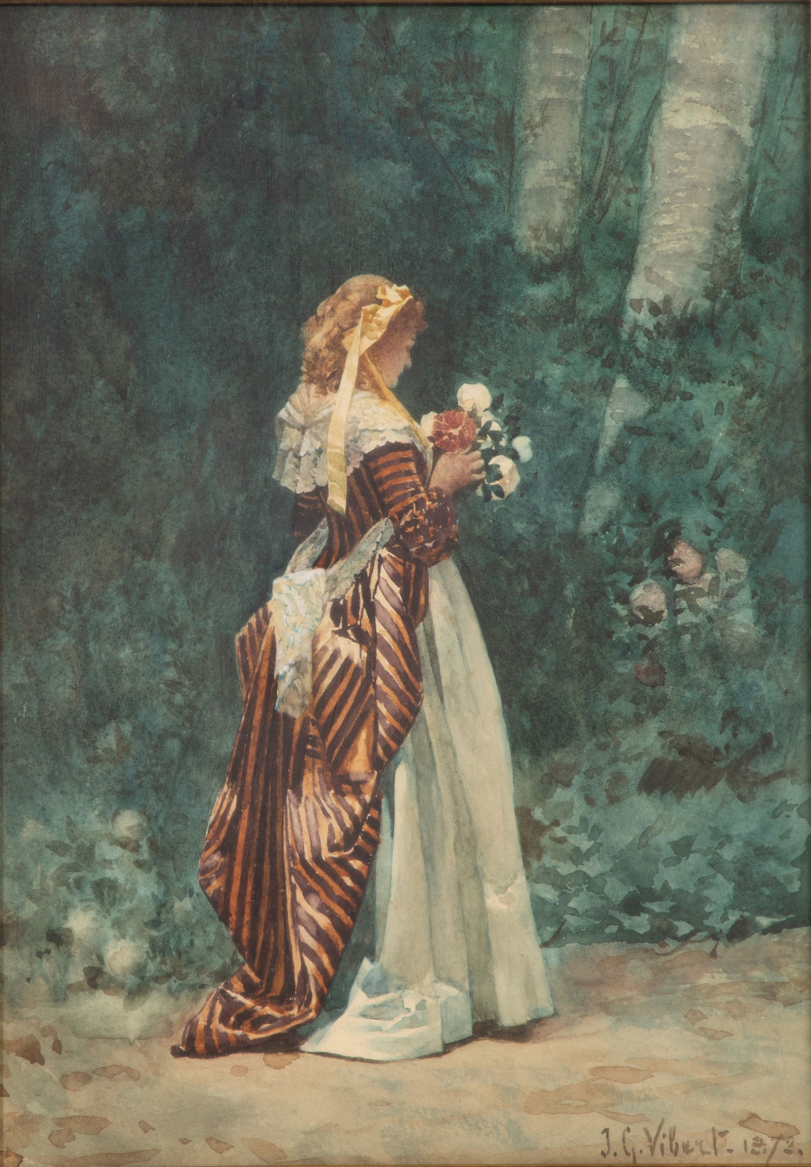 Jehan George Vibert (French, 1840-1902) Watercolor (1 of 2)