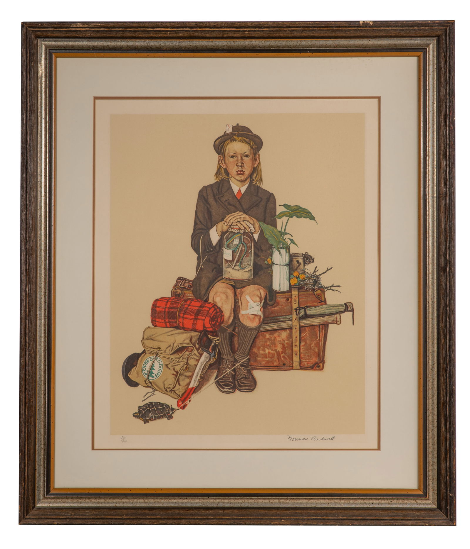 Norman Rockwell (American, 1894-1978) 'Home from Camp' Lithograph (1 of 1)