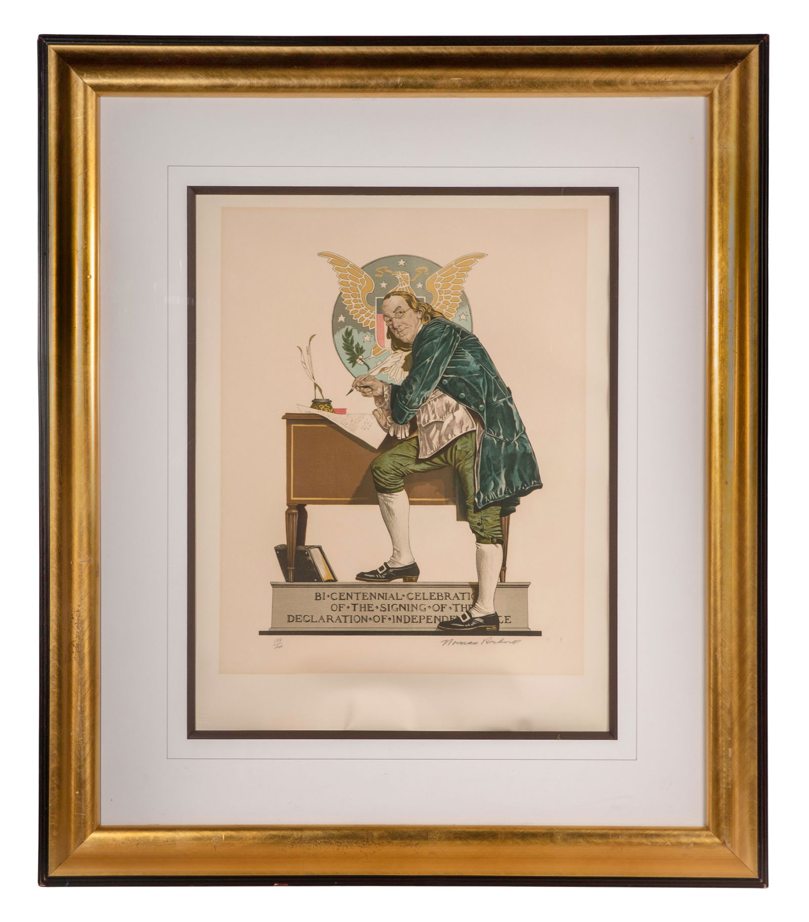 Norman Rockwell (American, 1894-1978) 'Ben Franklin' Lithograph (1 of 1)