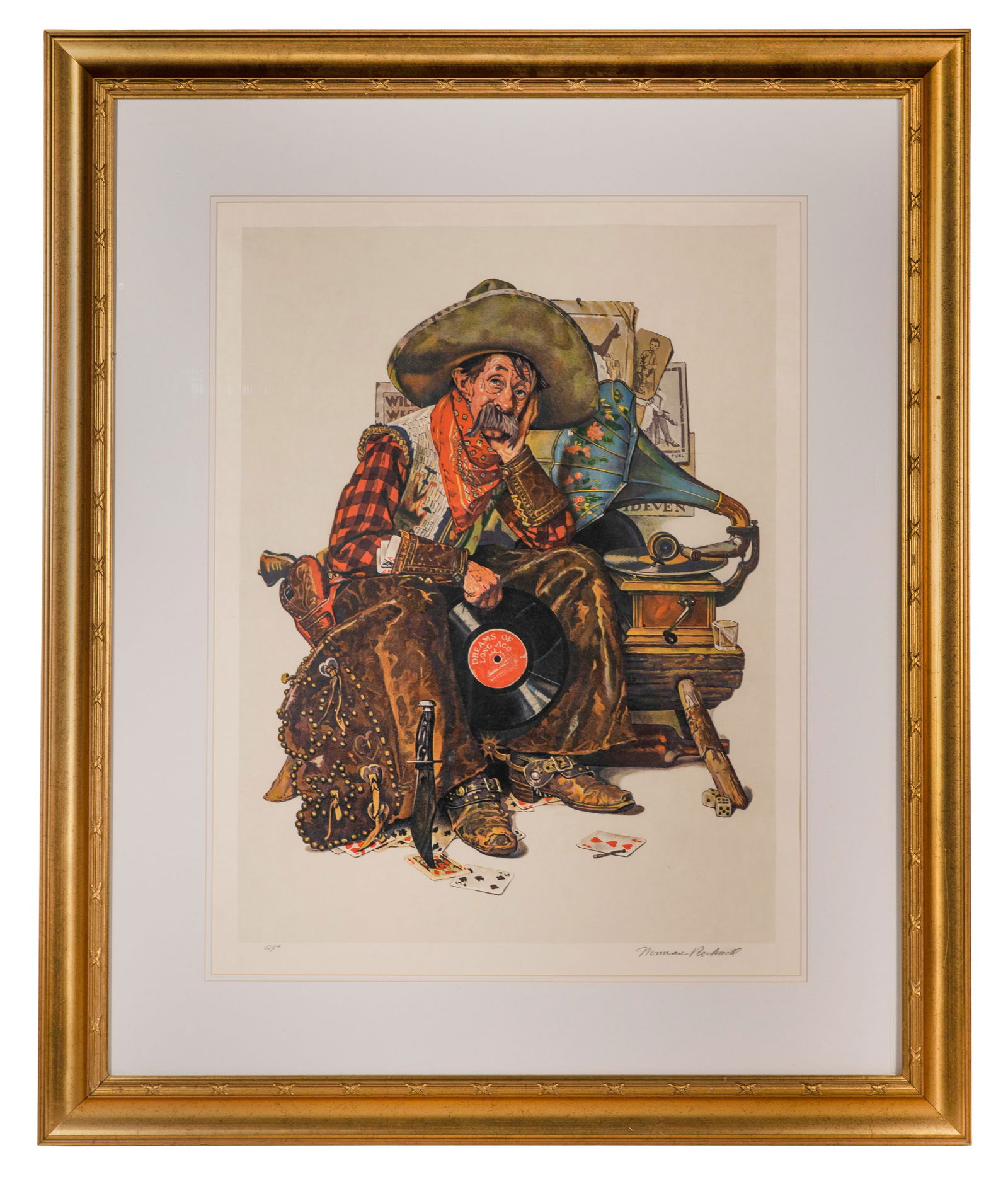 Norman Rockwell (American, 1894-1978) 'Dreams of Long Ago' Collotype (1 of 1)