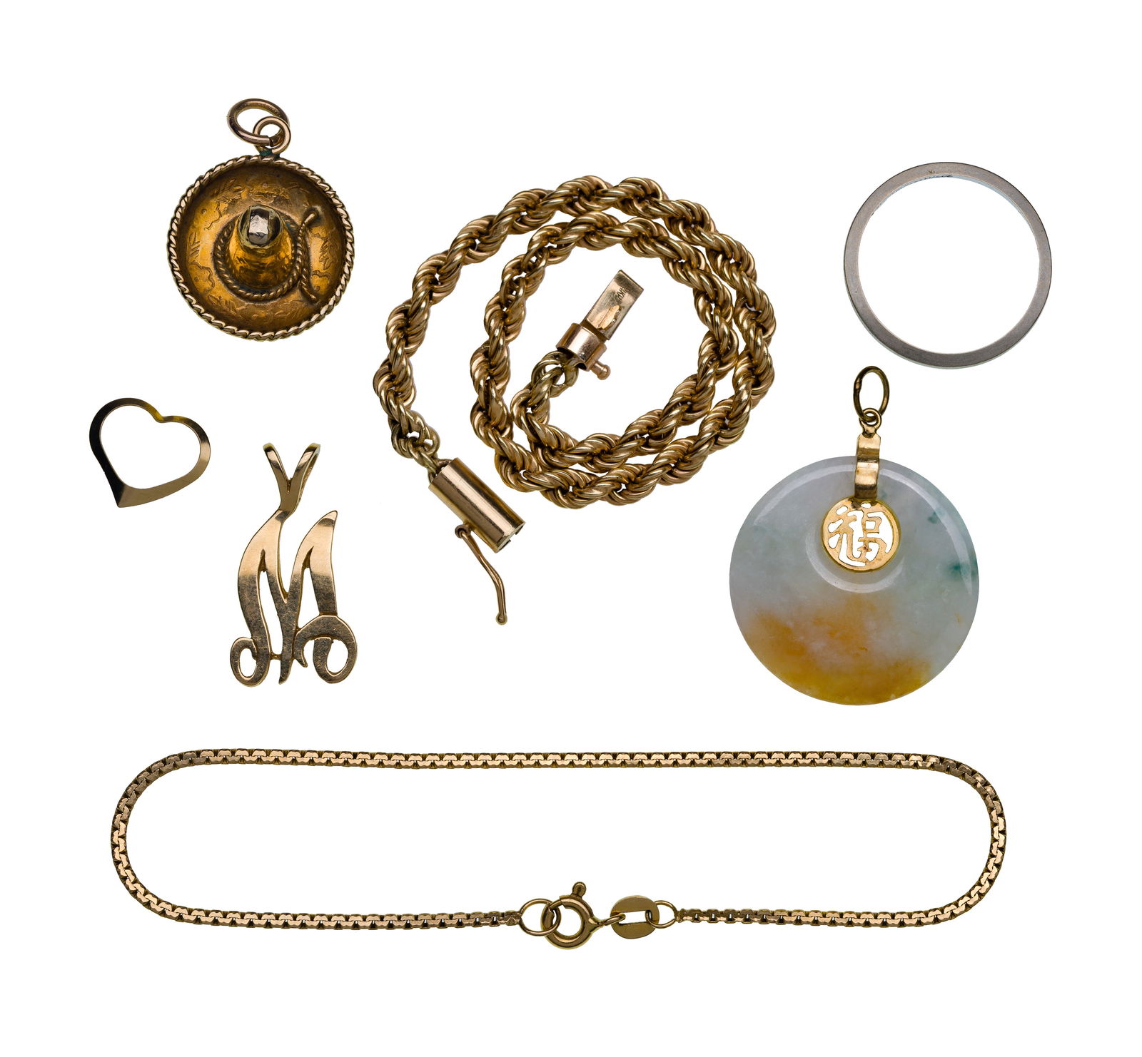 14k Yellow and White Gold Jewelry Assortment (1 of 1)