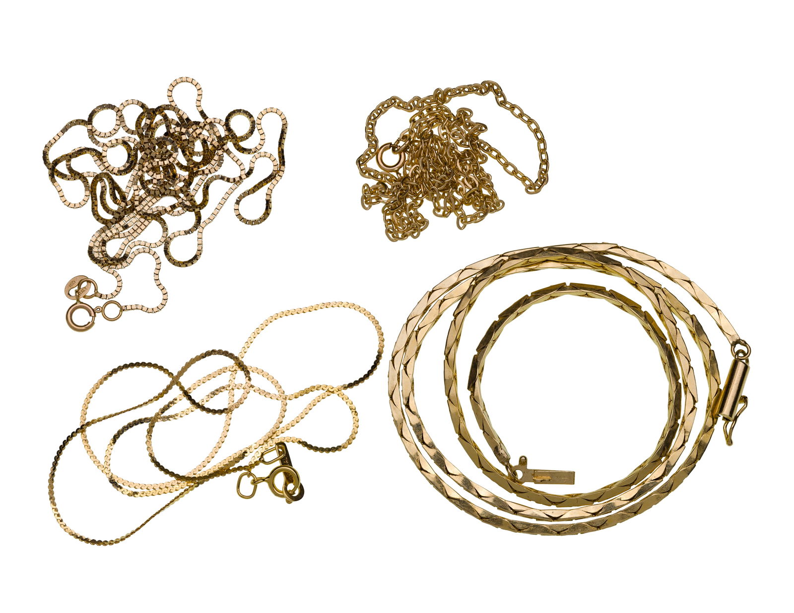 14k Yellow Gold Necklace Assortment (1 of 1)