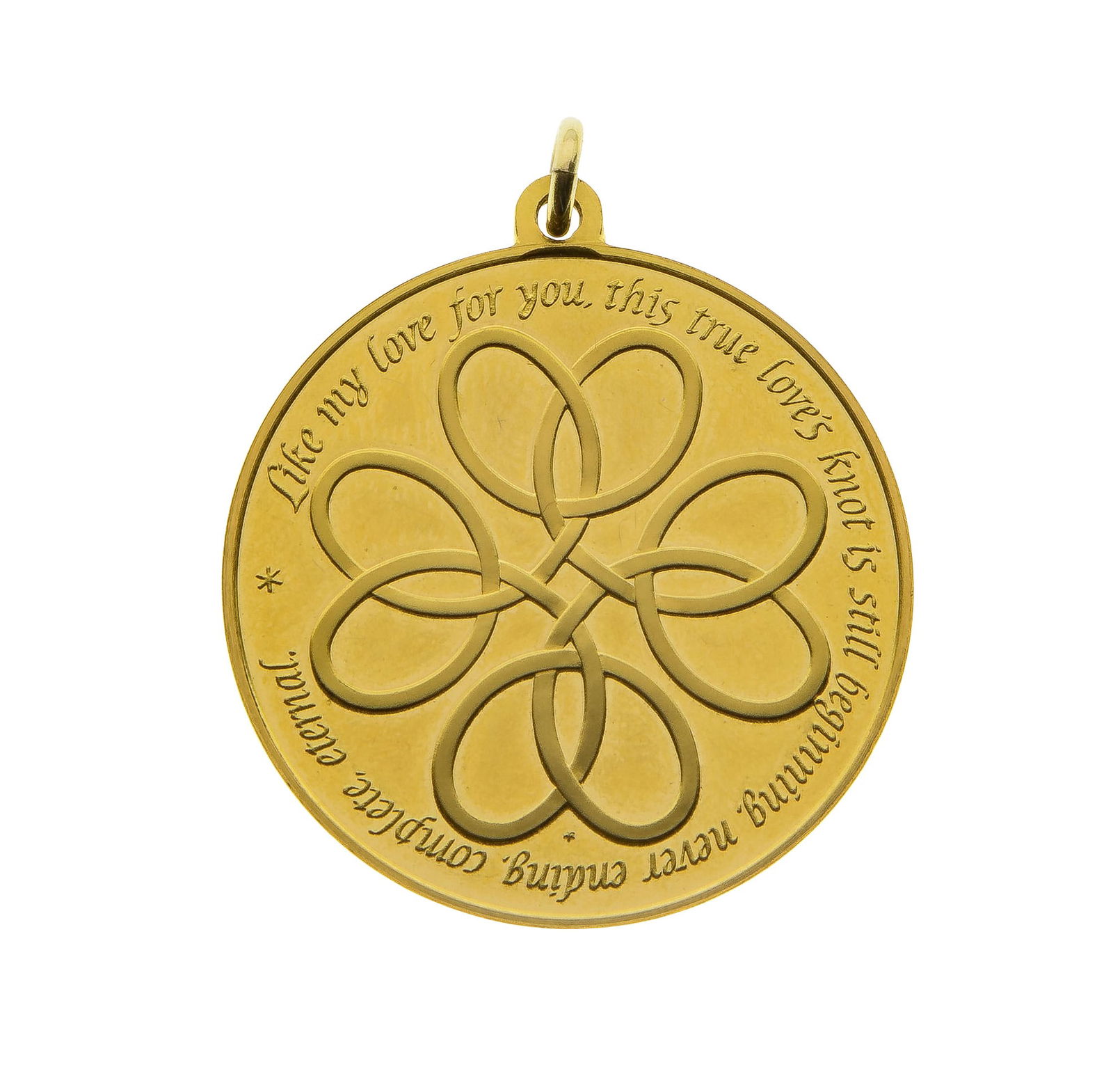 Franklin Mint 18k Yellow Gold 'The Love Token' Pendant (1 of 3)