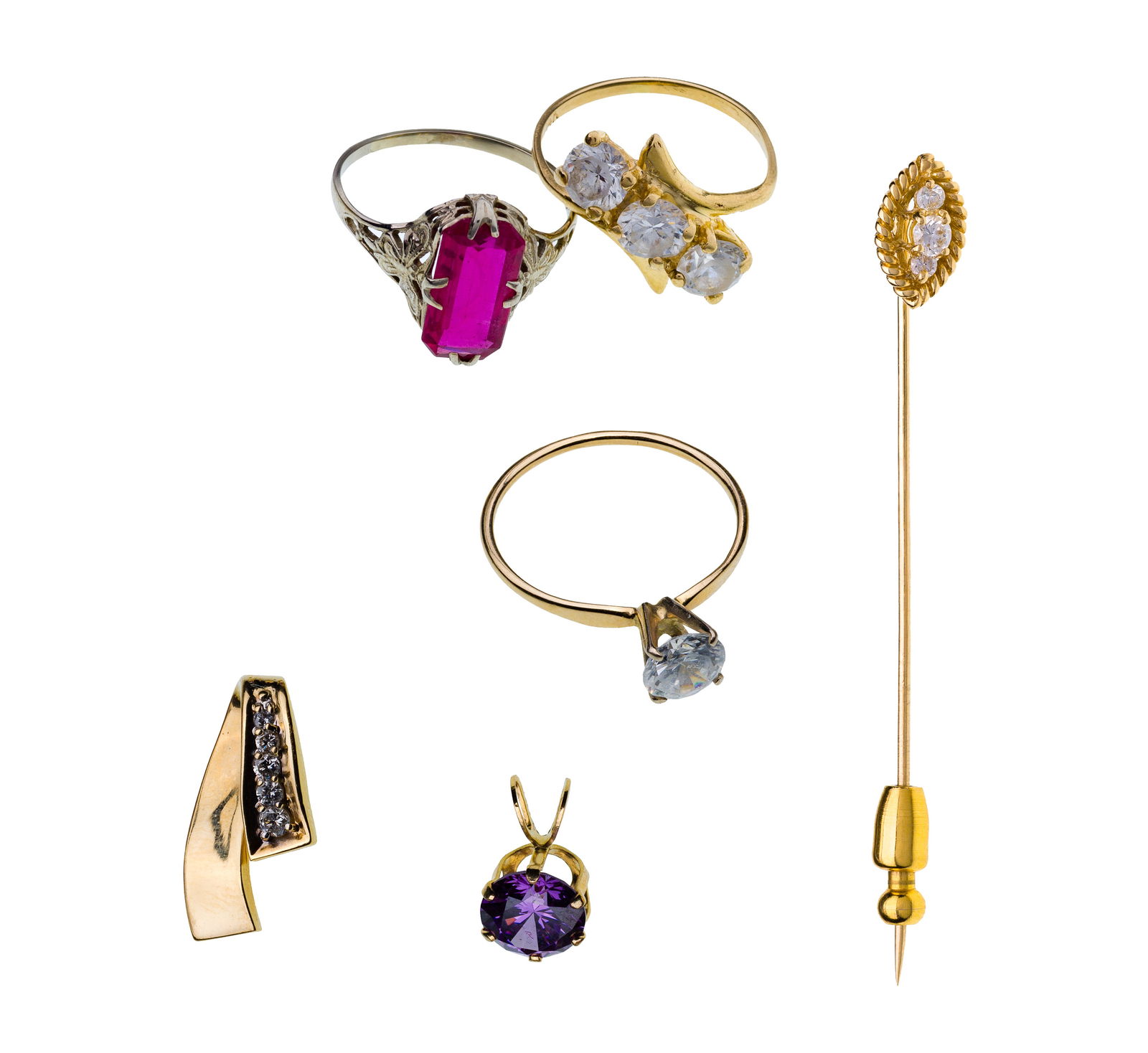 14k Yellow Gold and Gemstone Jewelry Assortment (1 of 1)