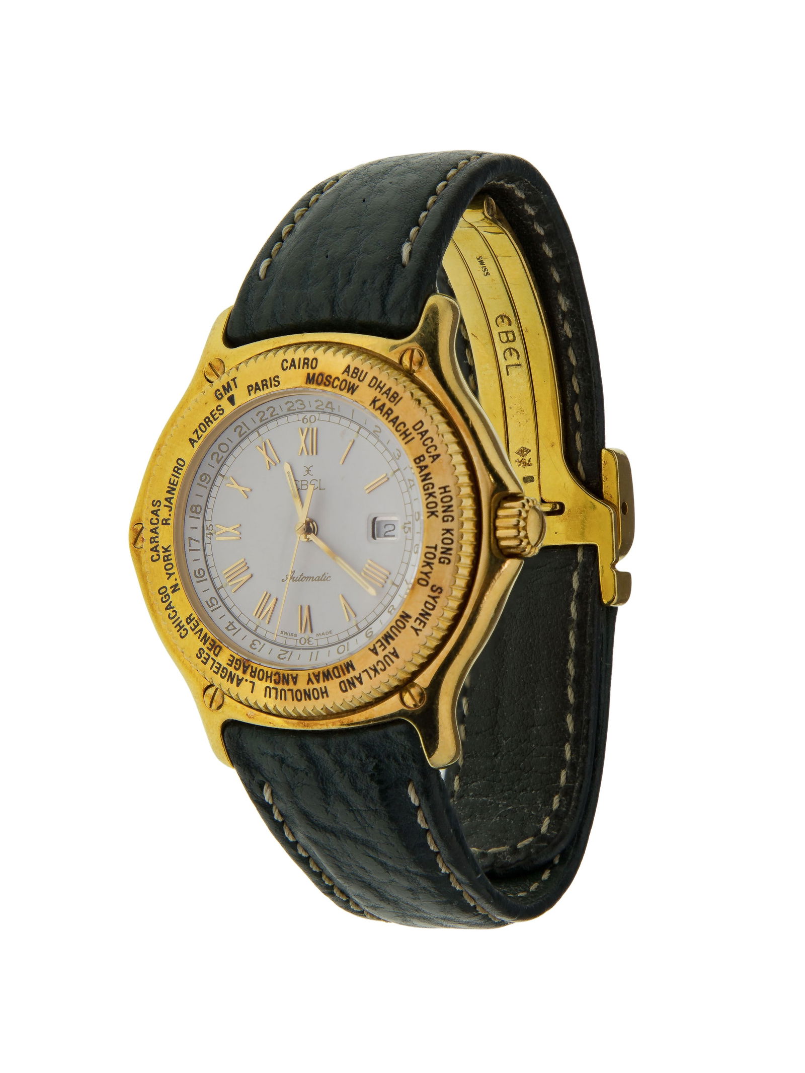 Ebel Voyager 18k Yellow Gold and Diamond Case Wristwatch (1 of 3)