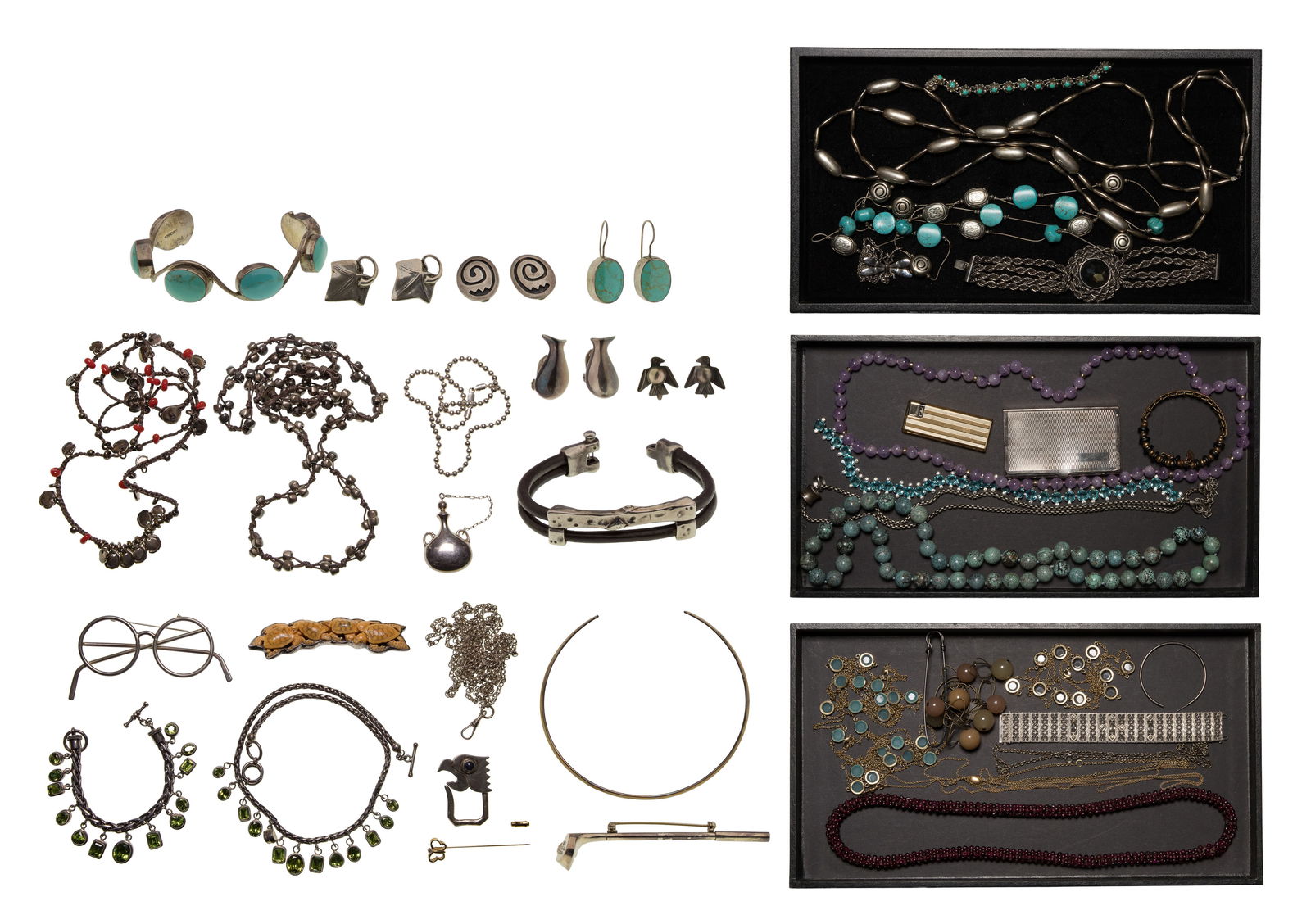 14k Gold, Sterling Silver, European Silver (800) and Costume Jewelry Assortment (1 of 1)