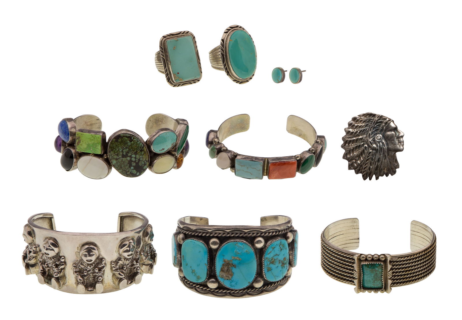 Native American Sterling Silver Jewelry Assortment (1 of 1)