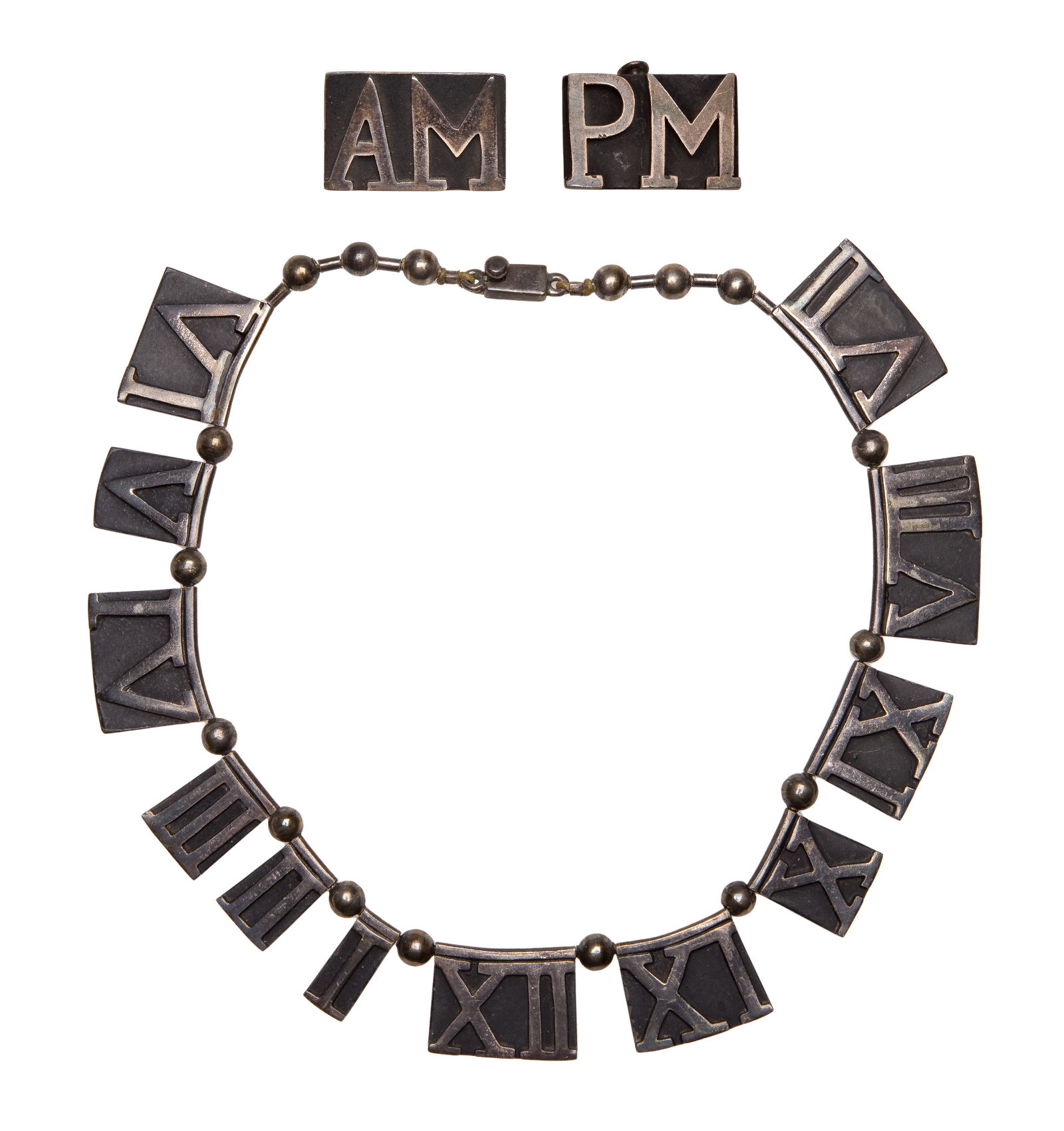 Margot de Taxco Sterling Silver Necklace and Earring Set (1 of 2)