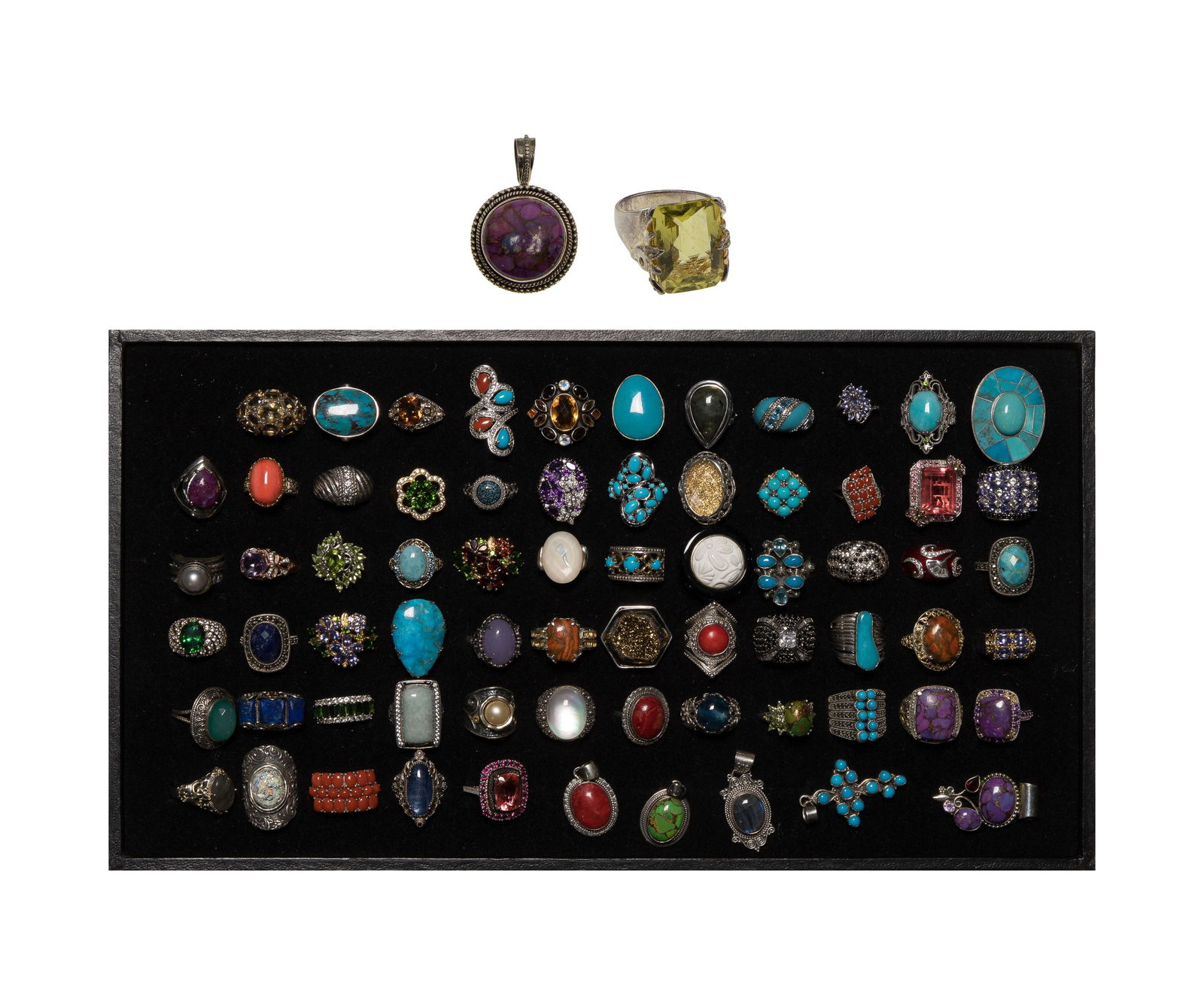 Sterling Silver Ring and Pendant Assortment (1 of 1)