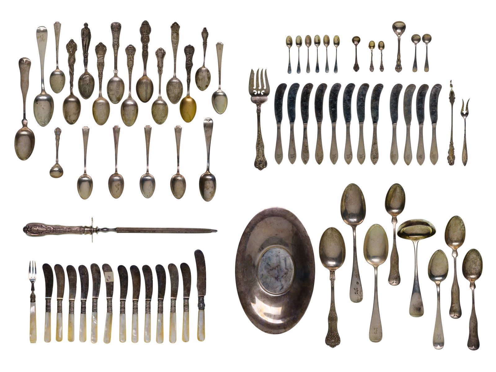 Sterling Silver Hollowware and Flatware Assortment (1 of 1)