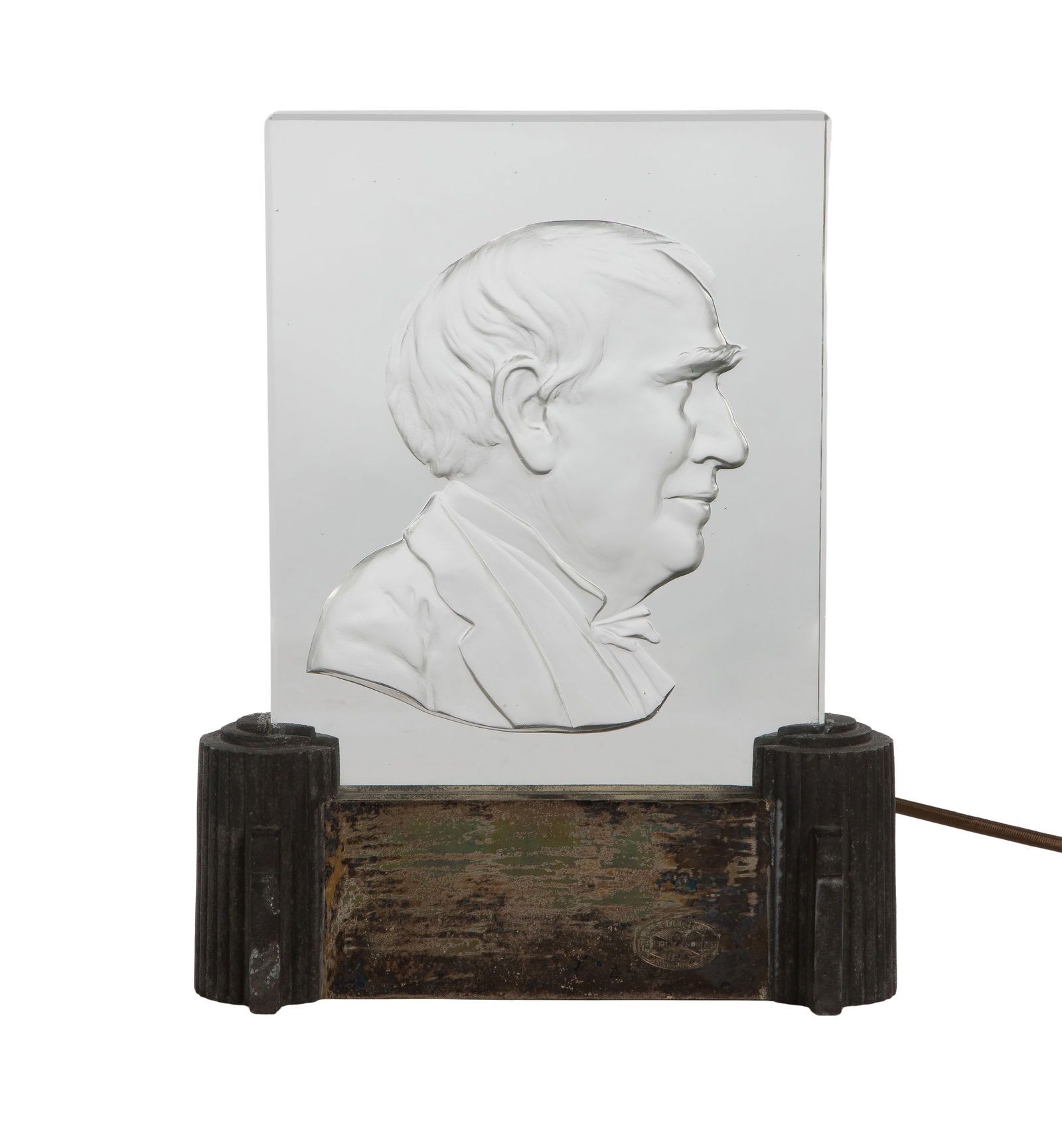 Frederick Carder for Steuben Thomas Edison Luminar Plaque (1 of 8)