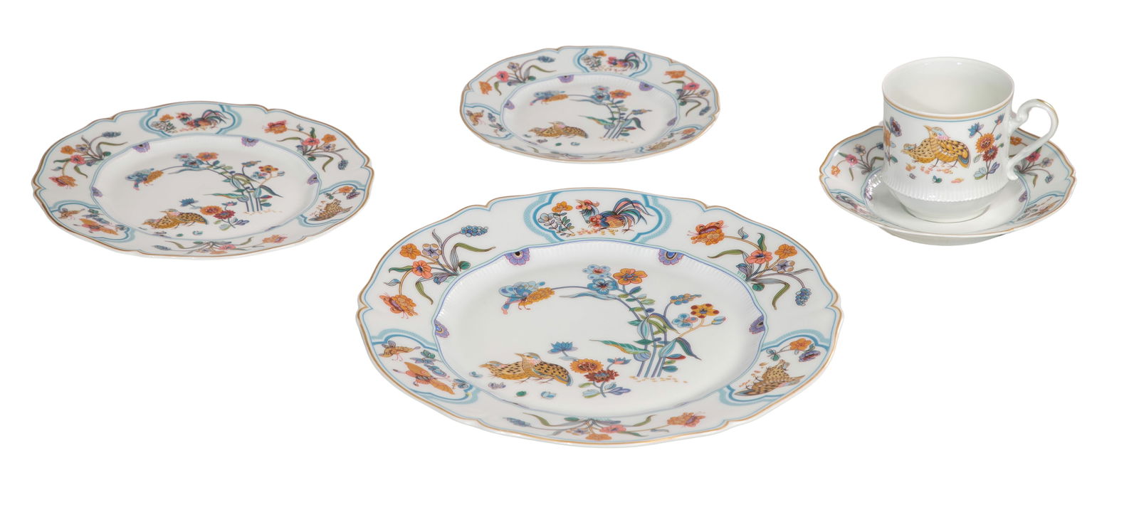 Haviland Golden Quail Dinner Service (1 of 2)