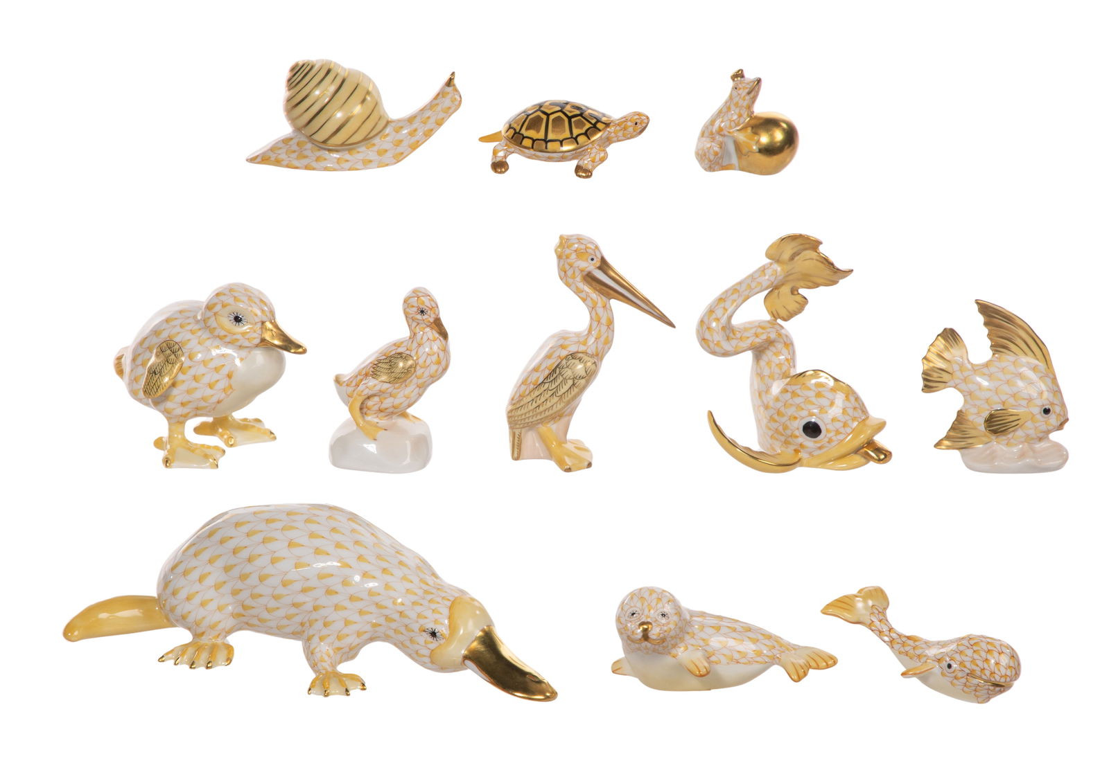 Herend Porcelain Animal Figurines (1 of 2)