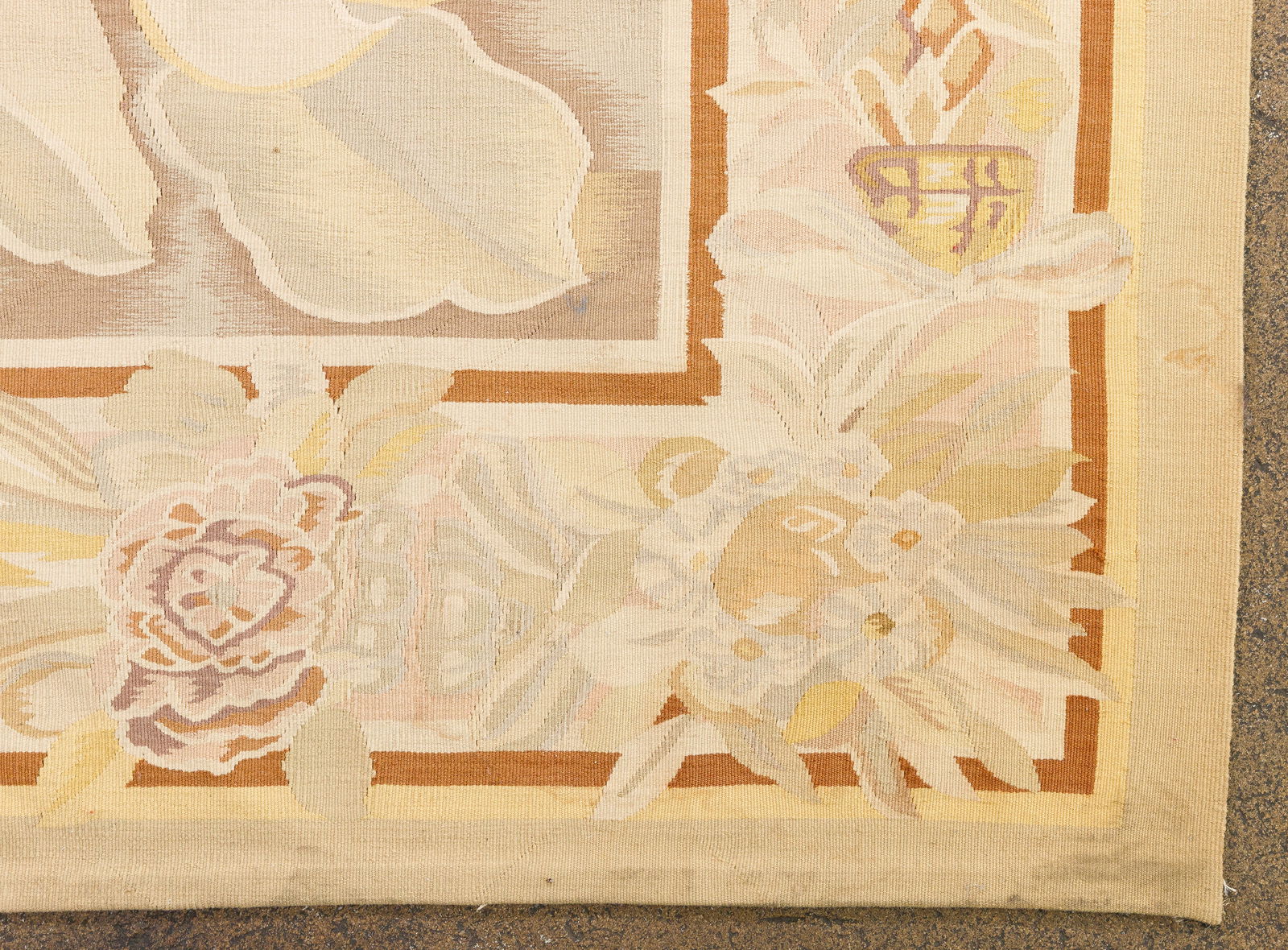 Aubusson Needlepoint Wool Rug - 4