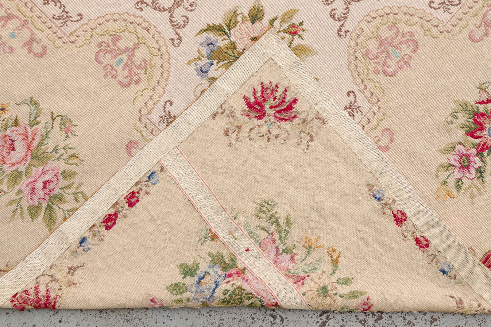 Aubusson Needlepoint Wool Rug - 6