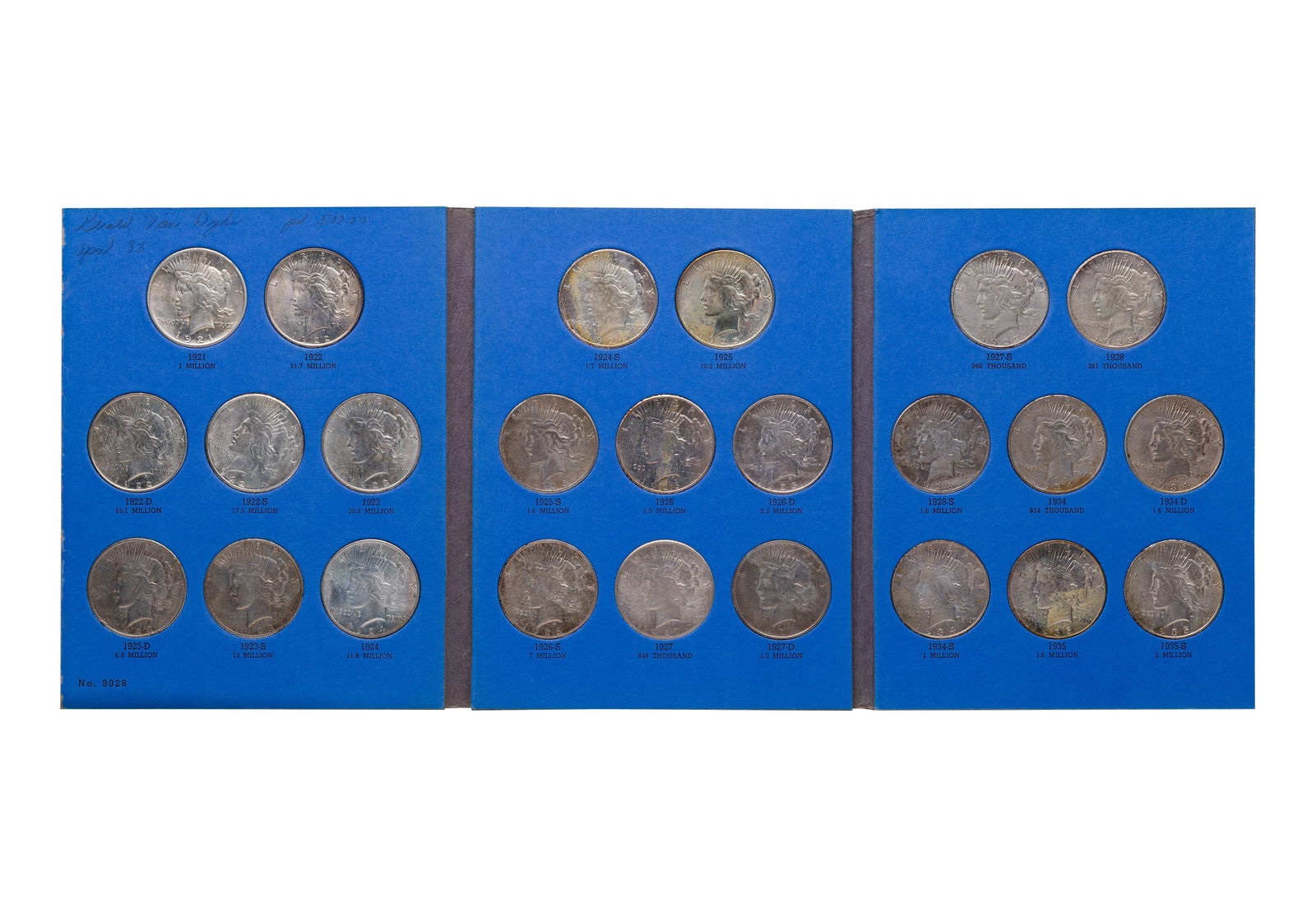 Peace Dollar Complete Set (1 of 1)